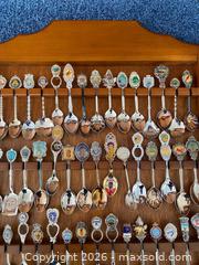 MaxSold Auction: Collectible Souvenir Spoons with Wooden Display Case #2 - Wilmot (Ontario, Canada) PARTNER MANAGED Estate Sale Online Auction - Summit Crescent