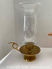 MaxSold Auction: Copper Kettle and Brass-Tone Hurricane Candle Holder with Glass Chimney - Wilmot (Ontario, Canada) PARTNER MANAGED Estate Sale Online Auction - Summit Crescent