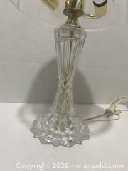 MaxSold Auction: Crystal Cut Glass Table Lamp Art Deco Vintage 17in, 2 Sockets - Wilmot (Ontario, Canada) PARTNER MANAGED Estate Sale Online Auction - Summit Crescent