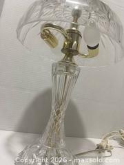 MaxSold Auction: Crystal Cut Glass Table Lamp Art Deco Vintage 17in, 2 Sockets - Wilmot (Ontario, Canada) PARTNER MANAGED Estate Sale Online Auction - Summit Crescent