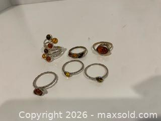 MaxSold Auction: Lot of 6 Sterling Silver Rings - Wilmot (Ontario, Canada) PARTNER MANAGED Estate Sale Online Auction - Summit Crescent
