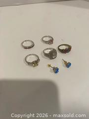 MaxSold Auction: Lot of Rings and Earrings Hallmarked Sterling from Thailand or China - Wilmot (Ontario, Canada) PARTNER MANAGED Estate Sale Online Auction - Summit Crescent