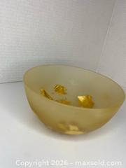 MaxSold Auction: Martha Sturdy Frosted Real Gold Leaf Bowl - Wilmot (Ontario, Canada) PARTNER MANAGED Estate Sale Online Auction - Summit Crescent
