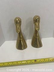 MaxSold Auction: Mid-Century Brass Bookends Pair, 10 in. Tall - Wilmot (Ontario, Canada) PARTNER MANAGED Estate Sale Online Auction - Summit Crescent