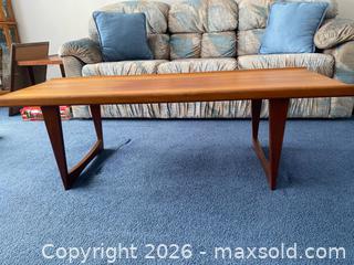 MaxSold Auction: Mid-Century Modern Teak Coffee Table, Large (over 50 in.) - Wilmot (Ontario, Canada) PARTNER MANAGED Estate Sale Online Auction - Summit Crescent