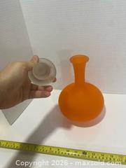MaxSold Auction: Orange Frosted Glass Decanter with Stopper, 12 in - Wilmot (Ontario, Canada) PARTNER MANAGED Estate Sale Online Auction - Summit Crescent