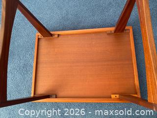 MaxSold Auction: Pair of Mid-Century Modern Teak End Tables - Wilmot (Ontario, Canada) PARTNER MANAGED Estate Sale Online Auction - Summit Crescent