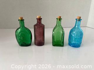 MaxSold Auction: Set of 4 Miniature Embossed Glass Decorative Bottles - Wilmot (Ontario, Canada) PARTNER MANAGED Estate Sale Online Auction - Summit Crescent