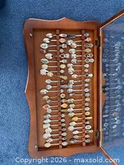 MaxSold Auction: Souvenir Spoons Collection with Wood & Glass Display Case #1 - Wilmot (Ontario, Canada) PARTNER MANAGED Estate Sale Online Auction - Summit Crescent