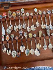 MaxSold Auction: Souvenir Spoons Collection with Wood & Glass Display Case #1 - Wilmot (Ontario, Canada) PARTNER MANAGED Estate Sale Online Auction - Summit Crescent