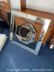 MaxSold Auction: Square Decorative Mirror with Octagon Inset, Brass-Gold Frame - Wilmot (Ontario, Canada) PARTNER MANAGED Estate Sale Online Auction - Summit Crescent