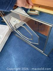 MaxSold Auction: Square Decorative Mirror with Octagon Inset, Brass-Gold Frame - Wilmot (Ontario, Canada) PARTNER MANAGED Estate Sale Online Auction - Summit Crescent