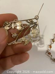 MaxSold Auction: Sterling Silver Bracelet and Brooch/Pin - Wilmot (Ontario, Canada) PARTNER MANAGED Estate Sale Online Auction - Summit Crescent