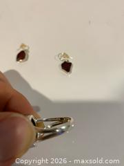 MaxSold Auction: Sterling Silver Ring and Earrings Set, Rustic Raw Stone - Wilmot (Ontario, Canada) PARTNER MANAGED Estate Sale Online Auction - Summit Crescent