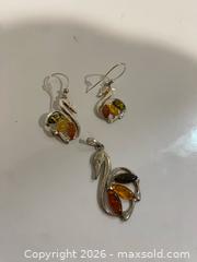 MaxSold Auction: Sterling Silver Swan Pendant and Fish Hook Earrings Set - Wilmot (Ontario, Canada) PARTNER MANAGED Estate Sale Online Auction - Summit Crescent