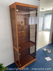 MaxSold Auction: Teak Curio Cabinet with Glass Doors & Interior Light - Wilmot (Ontario, Canada) PARTNER MANAGED Estate Sale Online Auction - Summit Crescent