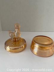 MaxSold Auction: Vintage Carnival Iridescent Glass Candy Dish with Poodle Topper - Wilmot (Ontario, Canada) PARTNER MANAGED Estate Sale Online Auction - Summit Crescent