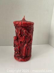 MaxSold Auction: Vintage Red Wax Candle - Made in Germany - Wilmot (Ontario, Canada) PARTNER MANAGED Estate Sale Online Auction - Summit Crescent