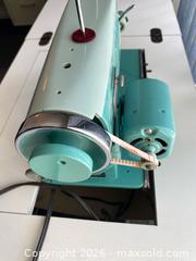 MaxSold Auction: White Vintage Mounted Sewing Machine with Cabinet and Stool - Wilmot (Ontario, Canada) PARTNER MANAGED Estate Sale Online Auction - Summit Crescent