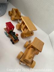 MaxSold Auction: Wooden Toy Train Set with Hat — Engine + Approx 6–8 Cars - Wilmot (Ontario, Canada) PARTNER MANAGED Estate Sale Online Auction - Summit Crescent