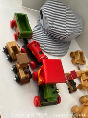 MaxSold Auction: Wooden Toy Train Set with Hat — Engine + Approx 6–8 Cars - Wilmot (Ontario, Canada) PARTNER MANAGED Estate Sale Online Auction - Summit Crescent