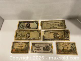 MaxSold Auction: World War II Era Japanese Paper Currency Lot, Multiple Denominations - Wilmot (Ontario, Canada) PARTNER MANAGED Estate Sale Online Auction - Summit Crescent