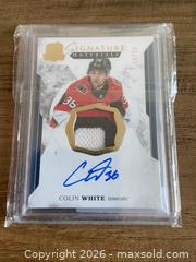 MaxSold Auction: 2017-18 Upper Deck The Cup Materials Colin White Autographed - Ottawa (Ontario, Canada) SELLER MANAGED Reseller Online Auction - Canadian Shield Avenue (CONDO)