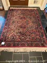 MaxSold Auction: 4' x 6' Oriental/Persian Area Rug, Blue/Red/Beige - Alexandria (Virginia, USA) SELLER MANAGED Downsizing Online Auction - Fort Worth Avenue