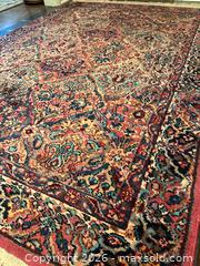 MaxSold Auction: 4' x 6' Oriental/Persian Area Rug, Blue/Red/Beige - Alexandria (Virginia, USA) SELLER MANAGED Downsizing Online Auction - Fort Worth Avenue