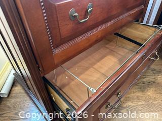 MaxSold Auction: Cherry 2-Drawer Lateral File Cabinet with Hanging File Rails - Alexandria (Virginia, USA) SELLER MANAGED Downsizing Online Auction - Fort Worth Avenue