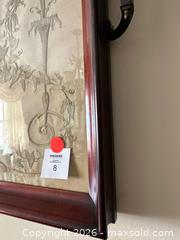 MaxSold Auction: Framed Embroidery Textile Art in Mahogany Wood Frame - Alexandria (Virginia, USA) SELLER MANAGED Downsizing Online Auction - Fort Worth Avenue