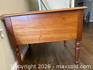 MaxSold Auction: Solid Wood Traditional End Table with 2 Drawers, Light Brown - Alexandria (Virginia, USA) SELLER MANAGED Downsizing Online Auction - Fort Worth Avenue