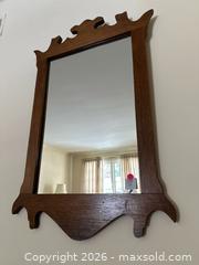 MaxSold Auction: Solid Wood Wall Mirror, Medium Brown Walnut, Traditional Style - Alexandria (Virginia, USA) SELLER MANAGED Downsizing Online Auction - Fort Worth Avenue