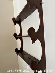 MaxSold Auction: Solid Wood Wall Shelf Bracket Corbel, Brown Stained - Alexandria (Virginia, USA) SELLER MANAGED Downsizing Online Auction - Fort Worth Avenue