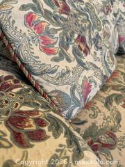 MaxSold Auction: Traditional 2-Seater Floral Tapestry Upholstered Sofa, Beige - Alexandria (Virginia, USA) SELLER MANAGED Downsizing Online Auction - Fort Worth Avenue