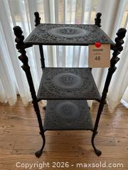 MaxSold Auction: Victorian Cast Iron Small Side/End Table, Black - Alexandria (Virginia, USA) SELLER MANAGED Downsizing Online Auction - Fort Worth Avenue