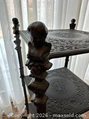 MaxSold Auction: Victorian Cast Iron Small Side/End Table, Black - Alexandria (Virginia, USA) SELLER MANAGED Downsizing Online Auction - Fort Worth Avenue