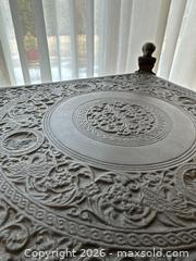 MaxSold Auction: Victorian Cast Iron Small Side/End Table, Black - Alexandria (Virginia, USA) SELLER MANAGED Downsizing Online Auction - Fort Worth Avenue