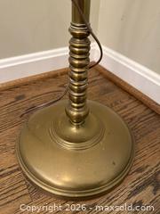 MaxSold Auction: Vintage Antique Brass Floor Lamp with Shade - Alexandria (Virginia, USA) SELLER MANAGED Downsizing Online Auction - Fort Worth Avenue