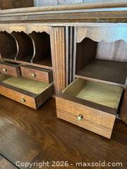 MaxSold Auction: Vintage Mahogany Solid Wood Chippendale/style Desk / Secretary - Alexandria (Virginia, USA) SELLER MANAGED Downsizing Online Auction - Fort Worth Avenue