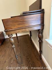 MaxSold Auction: Vintage Solid Wood Writing Table with Drop Leaf & Drawer - Alexandria (Virginia, USA) SELLER MANAGED Downsizing Online Auction - Fort Worth Avenue