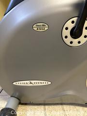 MaxSold Auction: Vision Fitness Stationary Exercise Bike — Silver/Gray - Alexandria (Virginia, USA) SELLER MANAGED Downsizing Online Auction - Fort Worth Avenue
