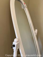 MaxSold Auction: White Free-Standing Cheval Mirror, Wood Frame - Alexandria (Virginia, USA) SELLER MANAGED Downsizing Online Auction - Fort Worth Avenue