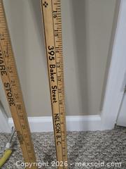 MaxSold Auction: Older yard sticks with advertising - Abbotsford (British Columbia, Canada) SELLER MANAGED Downsizing Online Auction - Auguston Parkway South