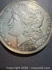 MaxSold Auction: 1902-S Morgan Silver Dollar One Dollar 90% Silver - Orange (Texas, USA) SELLER MANAGED Estate Sale Online Auction - Camelot Street