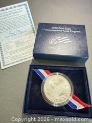 MaxSold Auction: 2008 Bald Eagle Commemorative Silver Dollar — Philadelphia (P) - Orange (Texas, USA) SELLER MANAGED Estate Sale Online Auction - Camelot Street
