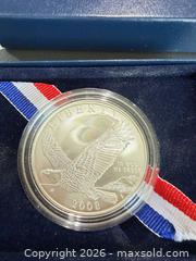 MaxSold Auction: 2008 Bald Eagle Commemorative Silver Dollar — Philadelphia (P) - Orange (Texas, USA) SELLER MANAGED Estate Sale Online Auction - Camelot Street