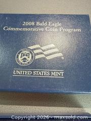 MaxSold Auction: 2008 Bald Eagle Commemorative Silver Dollar — Philadelphia (P) - Orange (Texas, USA) SELLER MANAGED Estate Sale Online Auction - Camelot Street