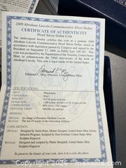 MaxSold Auction: 2009 Proof Commemorative One Dollar Coin - 90% Silver (P Mint) - Orange (Texas, USA) SELLER MANAGED Estate Sale Online Auction - Camelot Street