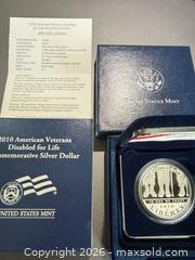 MaxSold Auction: 2010 W Commemorative Silver Dollar One Dollar - Orange (Texas, USA) SELLER MANAGED Estate Sale Online Auction - Camelot Street